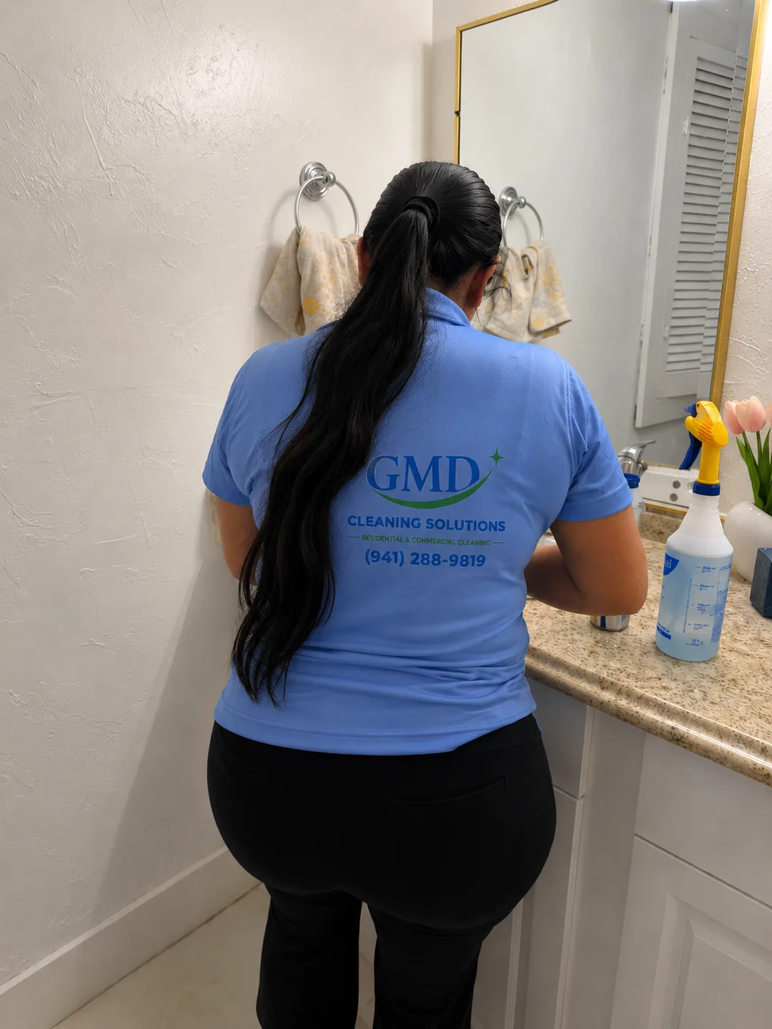 Professional bathroom cleaning